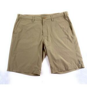 Eddie Bauer Men's Flexion Amphibian Hybrid Poly Blend Beige Outdoor Shorts 38
